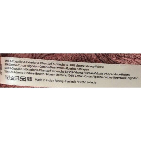 Free People FP One Dress Adella Mini Slip Women Small Lace Strappy Pink Ruffle - Picture 7 of 7